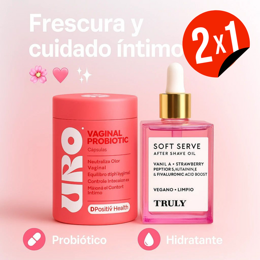 Probióticos Femeninos + Aceite Truly para zona V