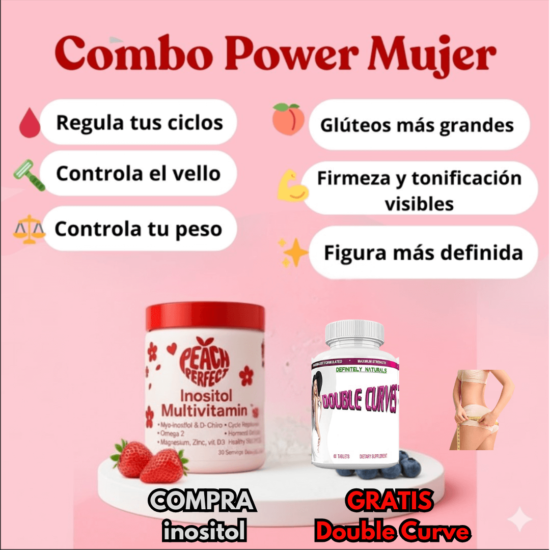 Combo Power Mujer: Compra Inositol LLEVA GRATIS Double Curves🍑🌸