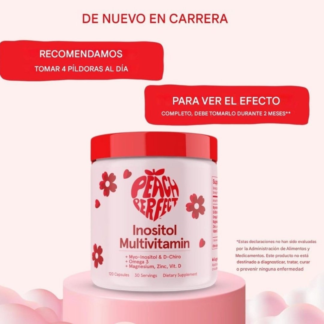 Peach Perfect:  Inositol Cápsulas 🍑