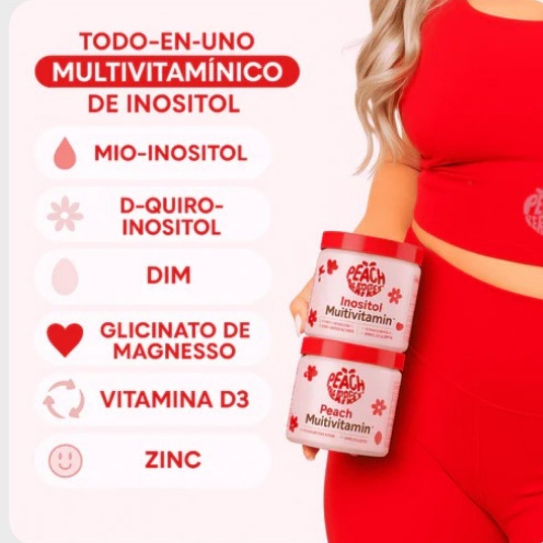 Peach Perfect:  Inositol Cápsulas 🍑