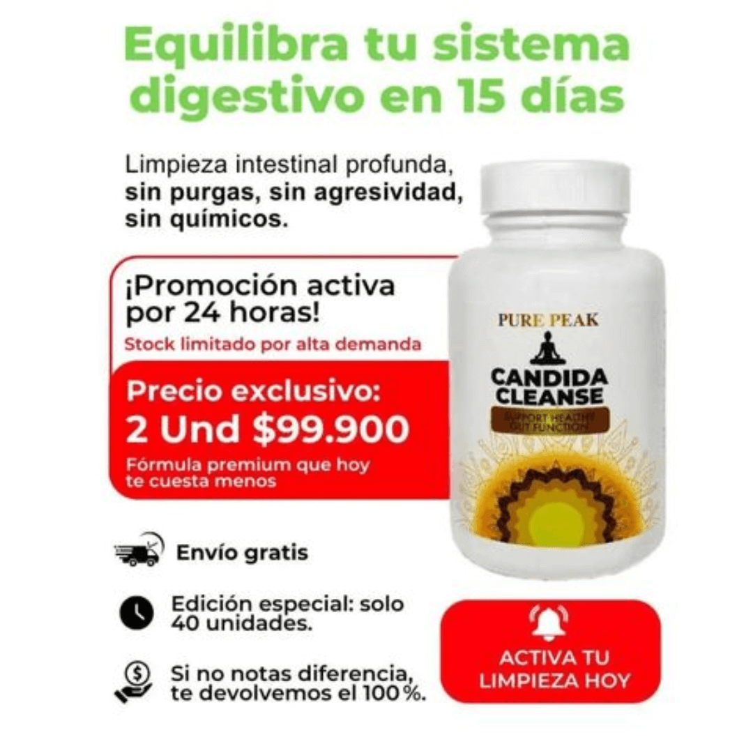 Candida Cleanse - Elimina la hinchazón y recupera tu energía