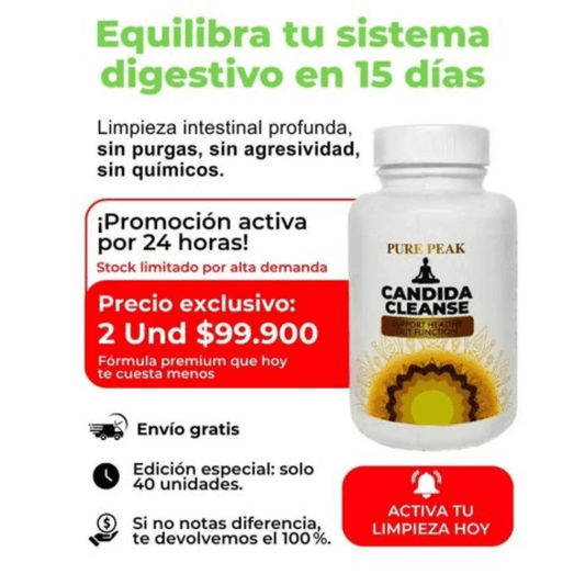Candida Cleanse - Elimina la hinchazón y recupera tu energía