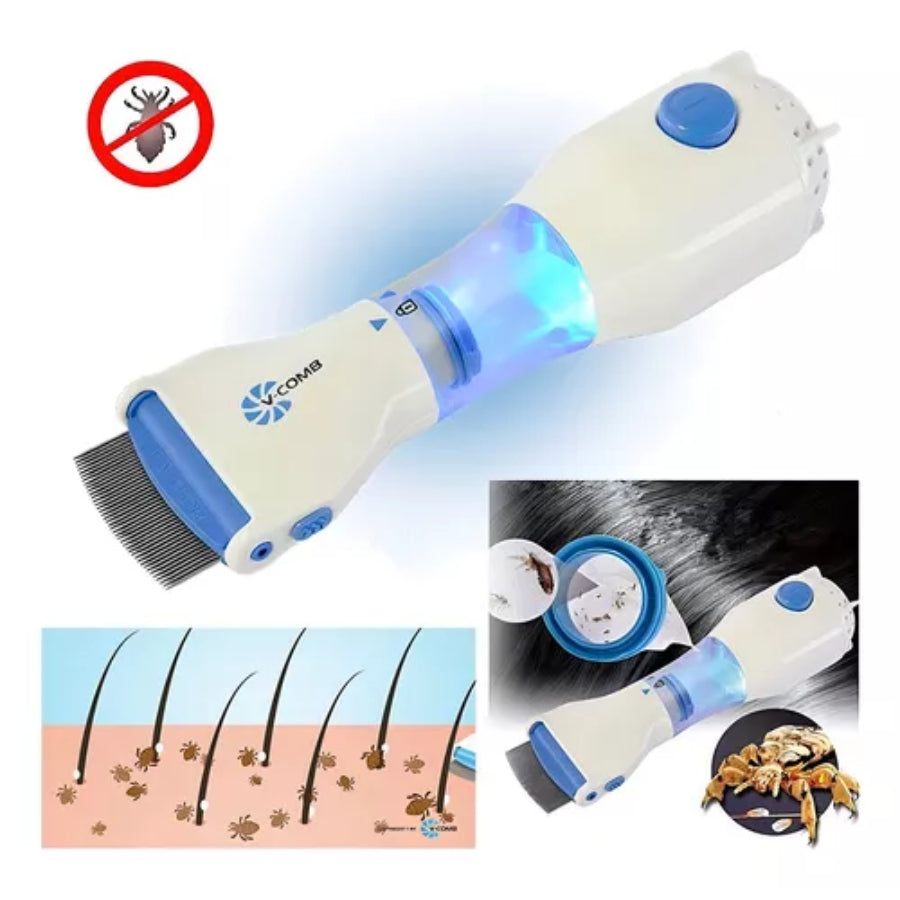 Aspirador Eléctrico de Piojos Deluxe Gratis 1 Organizador para Escoba.