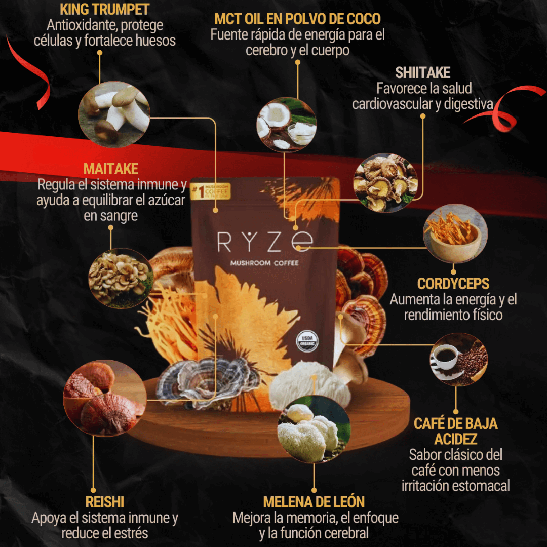 Kit de Café Ancestral RYZE Mushroom Coffee
