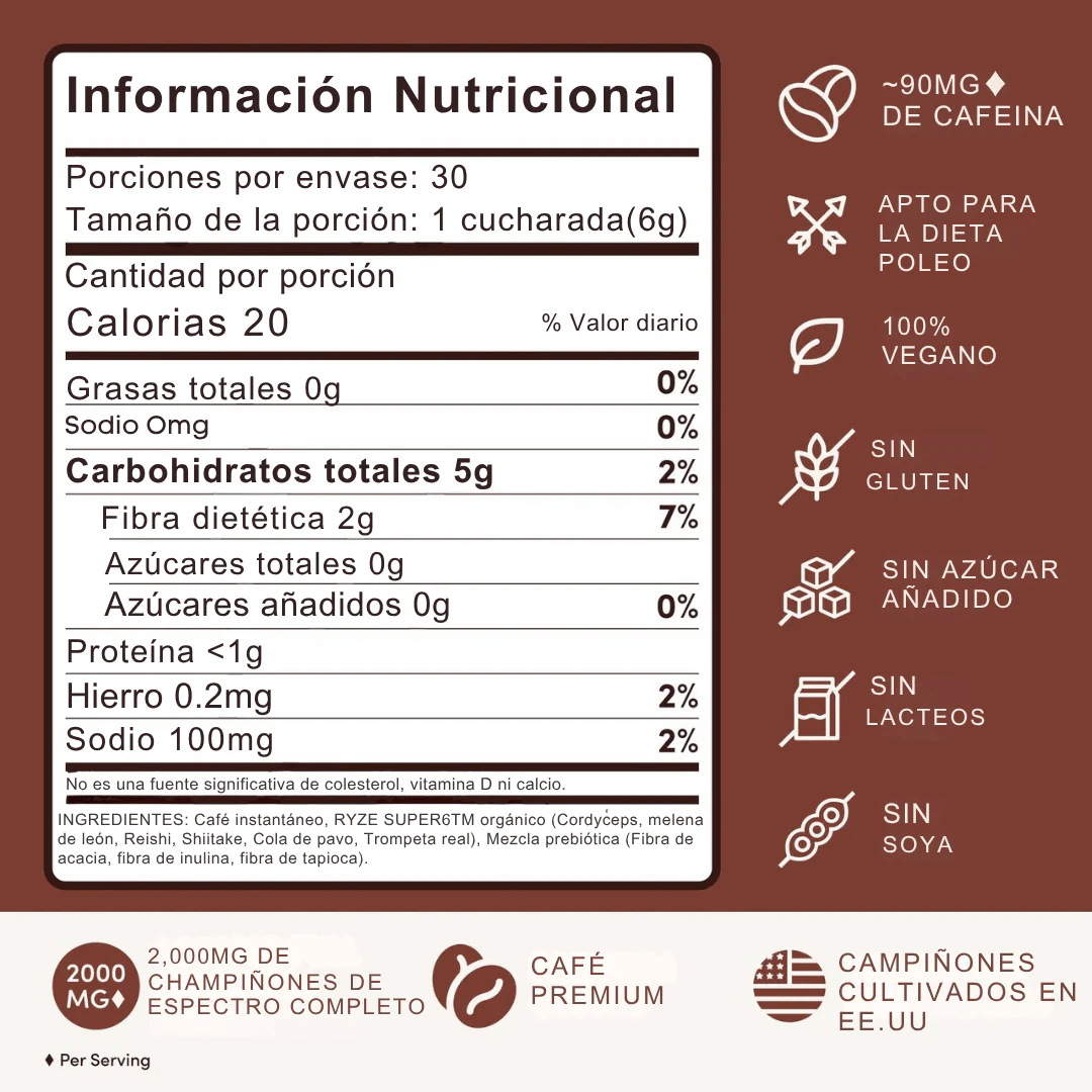 Kit de Café Ancestral RYZE Mushroom Coffee