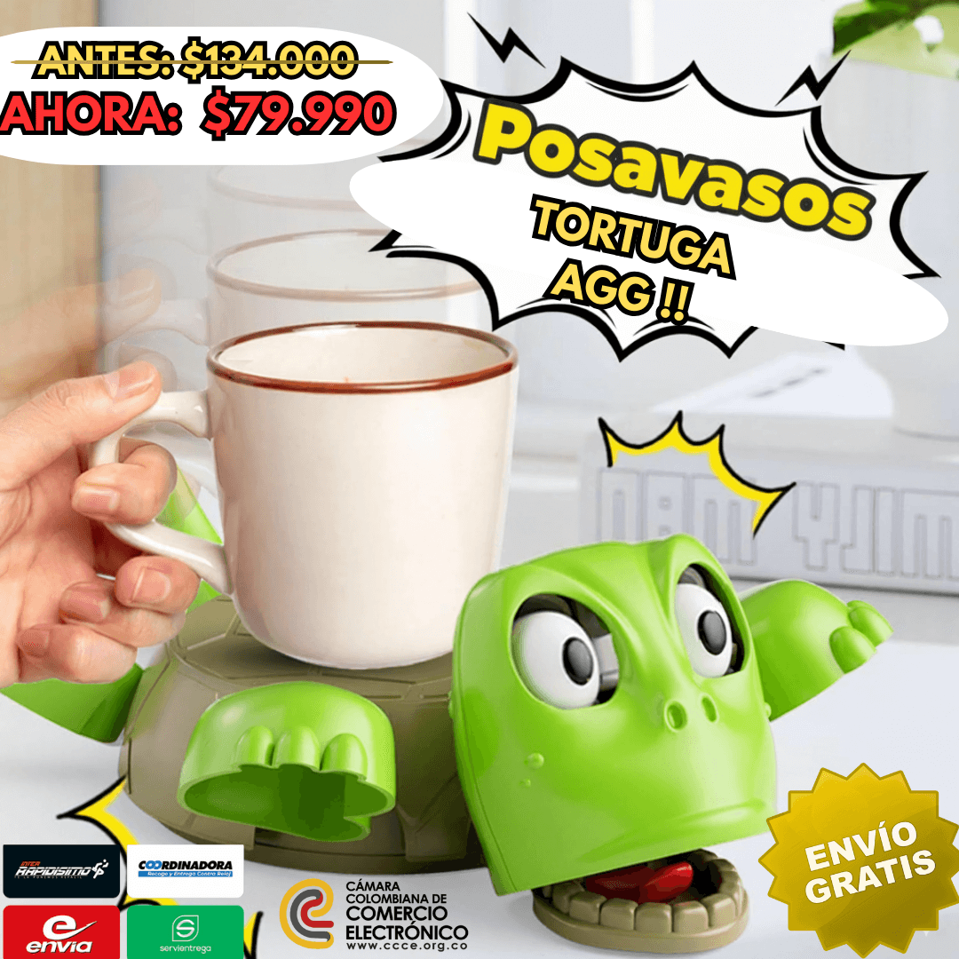 Turtle Coaster: el posavasos que cuida tu mesa… y roba todas las miradas🐢🐢