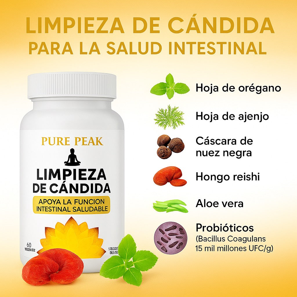 Candida Cleanse - Elimina la hinchazón y recupera tu energía.