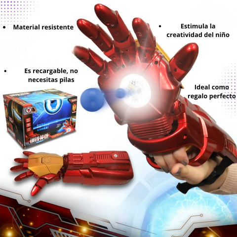Guante Iron Man: Lanza Cápsulas de Gel