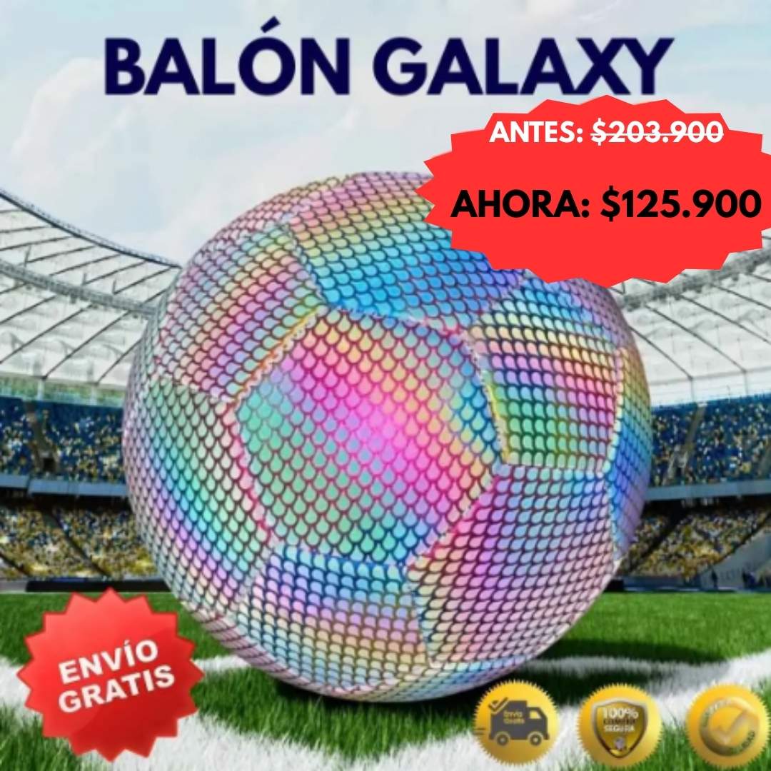 ⚽Balón Galaxy:El balón que brilla y te hace jugar de día o de noche⚽