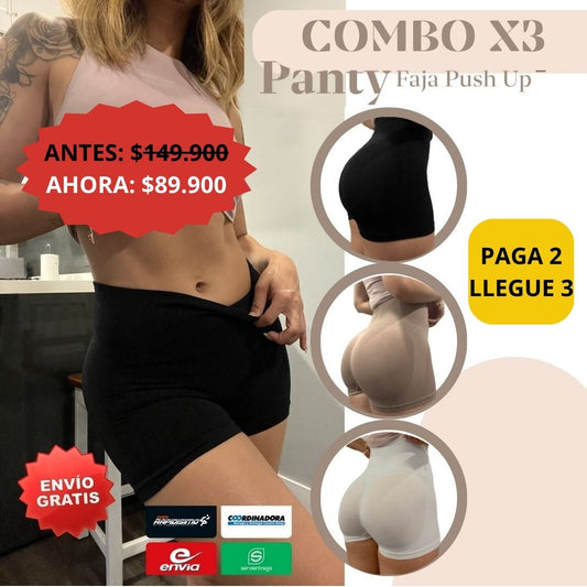 🍑Panty Levanta Cola Paga 2 Lleva 3 - GRATIS Video Tutorial Reto Levanta Booty🍑