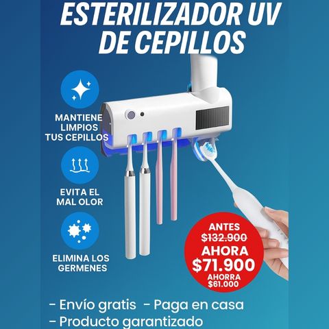 Esterilizador UV de Cepillos – Higiene total  a tu alcance.