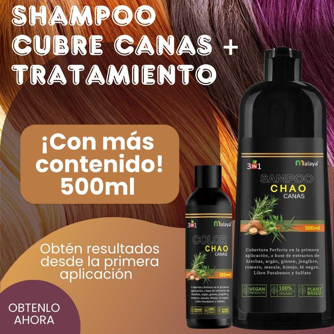 CHAO Canas: Shampoo + Tratamiento que renueva tu look en minutos