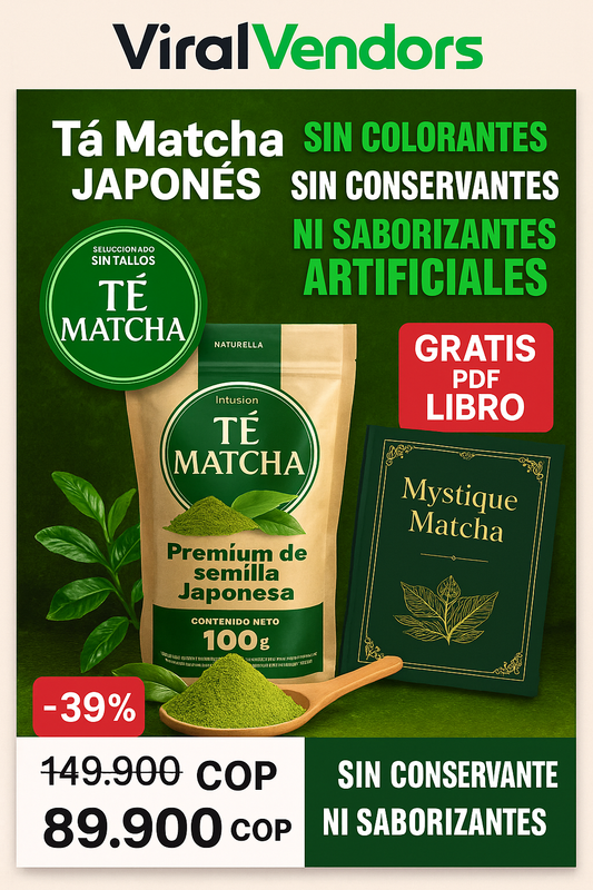 Té Matcha Japonés Gratis 📒 Libro Matcha Mystique