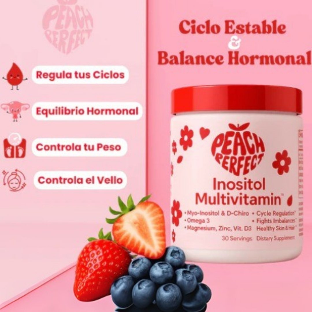 Peach Perfect:  Inositol Cápsulas 🍑