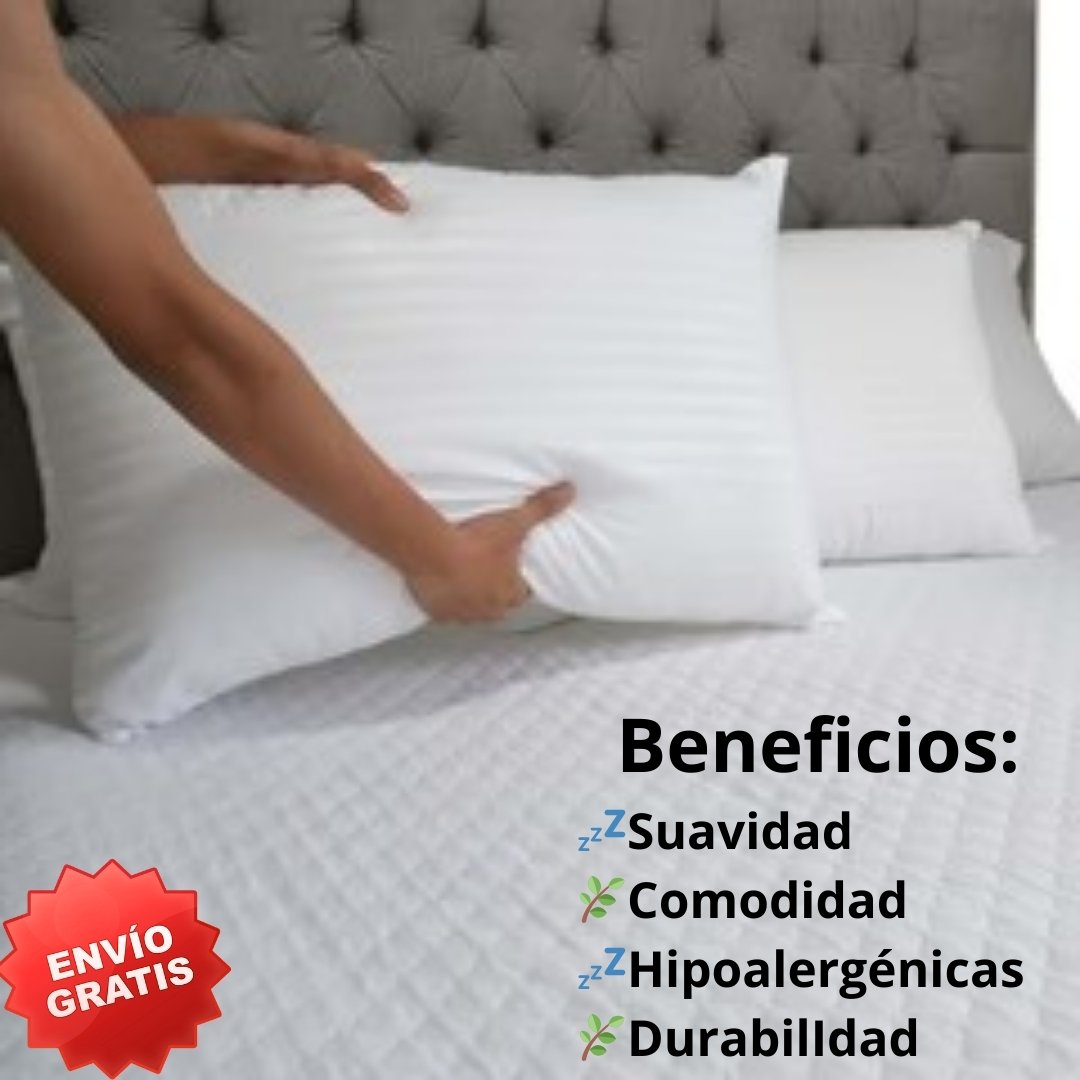 OFERTA ESPECIAL Almohadas Siliconadas  PAGA 2 LLEVA 4 (70x 50 cm)