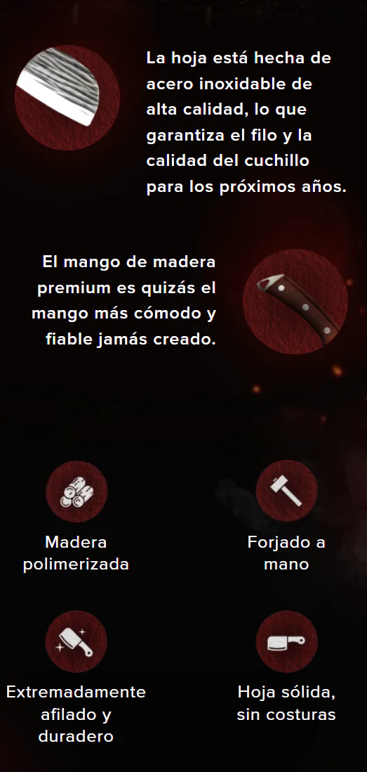 CUCHILLO  TIPO HACHA TAZAKI