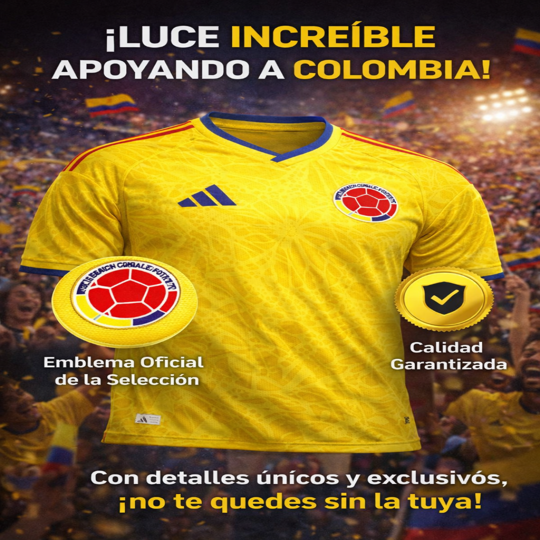 CAMISETA SELECCION COLOMBIA IMPO 1.1 FAN
