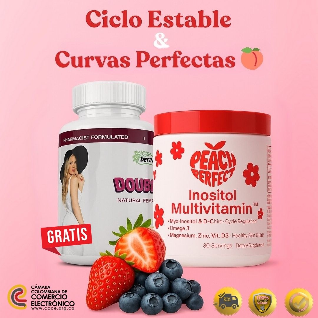Combo Power Mujer: Compra Inositol LLEVA GRATIS Double Curves🍑🌸